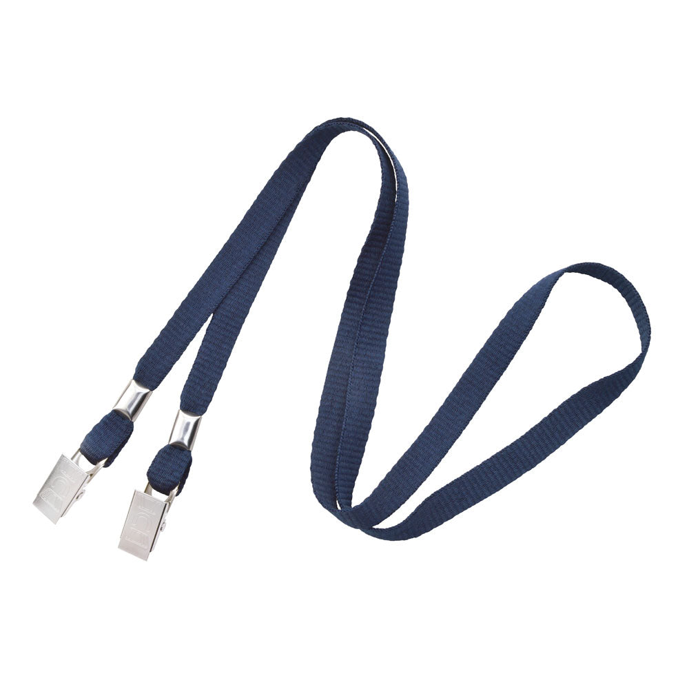 3 8 Open Ended Lanyard with Two Bulldog Clips 100 Pack